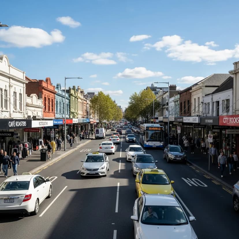 Sebelum - Jalan Kota Jadi Cyberpunk