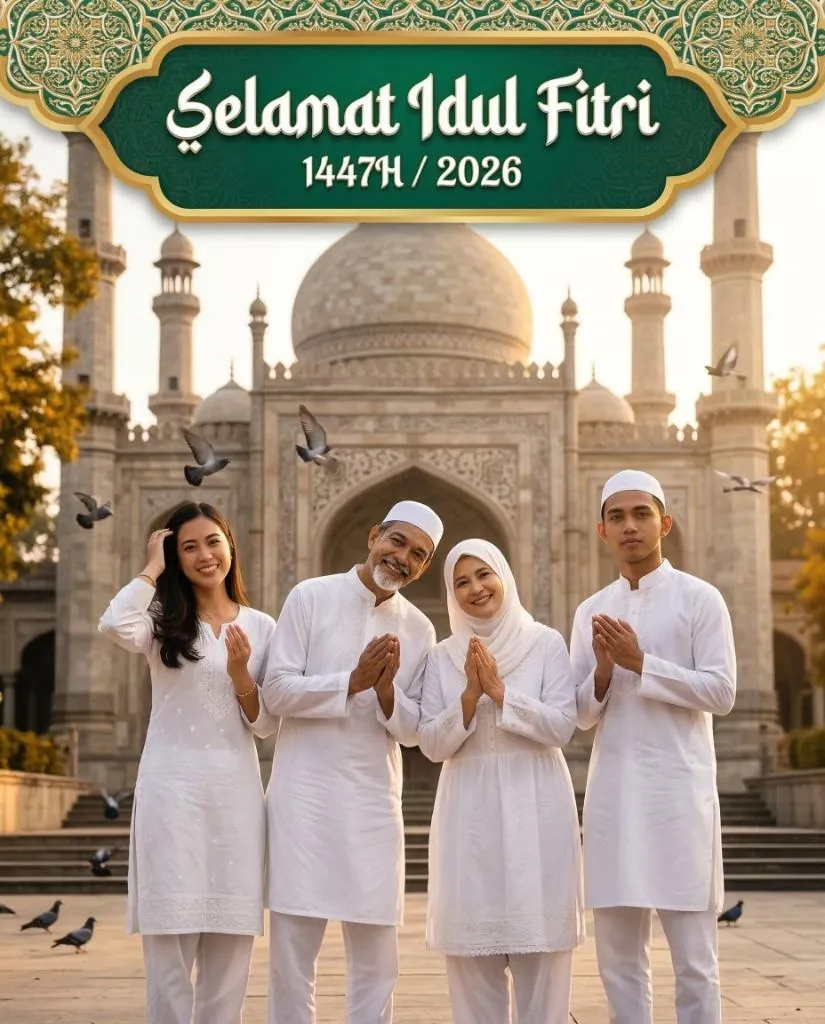 Keluarga Depan Masjid